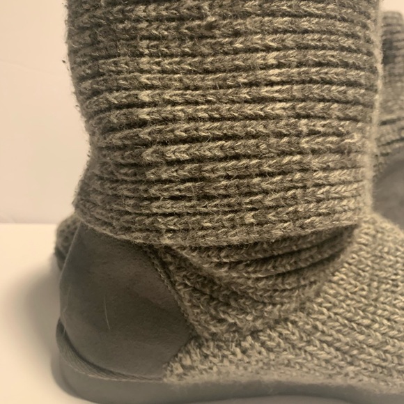 Kohl's Gray Ankle Booties with Knit Texture - Picture 12 of 12